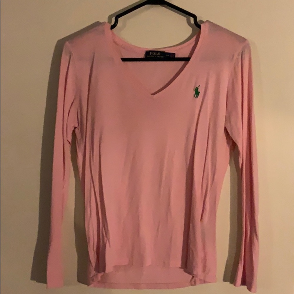 Pink polo shirt small never worn!